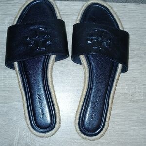 Tory Burch Black Slide Sandals